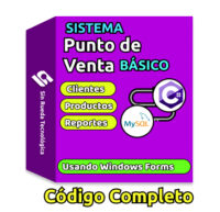 PUNTO DE VENTA C# (Windows Forms) + MYSQL